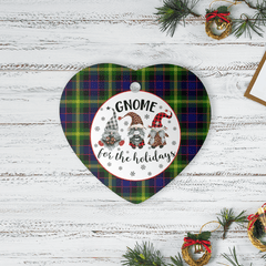 Clan Watson Modern Tartan Tartan Crest Gnome Heart Ceramic Ornament UE74 Watson Modern Tartan Tartan Christmas