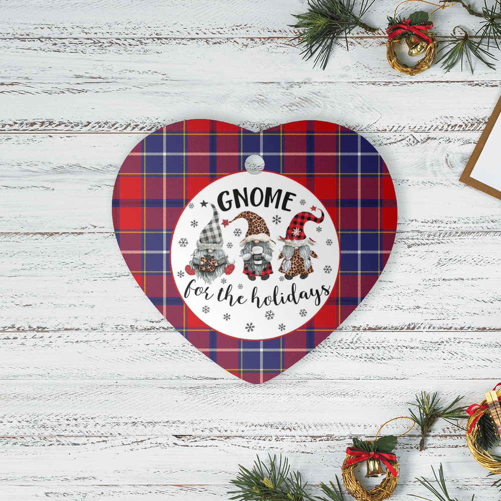 Clan Wishart Dress Tartan Tartan Crest Gnome Heart Ceramic Ornament NI95 Wishart Dress Tartan Tartan Christmas
