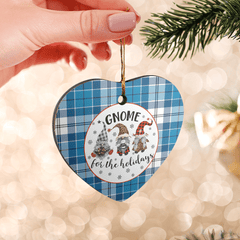 Clan Roberton Tartan Tartan Crest Gnome Heart Ceramic Ornament PJ22 Roberton Tartan Tartan Christmas
