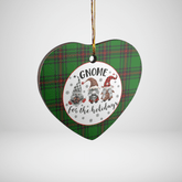 Clan Orrock (Fife) Tartan Tartan Crest Gnome Heart Ceramic Ornament ZL25 Orrock (Fife) Tartan Tartan Christmas