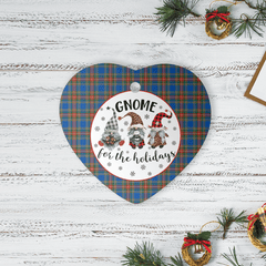 Clan MacBeth Ancient Tartan Tartan Crest Gnome Heart Ceramic Ornament AJ67 MacBeth Ancient Tartan Tartan Christmas