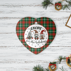 Clan Prince of Wales Tartan Tartan Crest Gnome Heart Ceramic Ornament UY50 Prince of Wales Tartan Tartan Christmas
