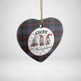 Clan Nairn Tartan Tartan Crest Gnome Heart Ceramic Ornament PZ28 Nairn Tartan Tartan Christmas