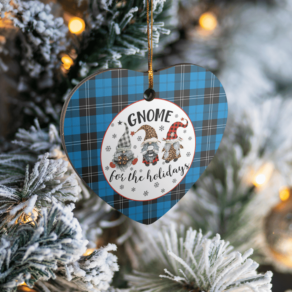 Clan Ramsay Blue Ancient Tartan Tartan Crest Gnome Heart Ceramic Ornament CJ27 Ramsay Blue Ancient Tartan Tartan Christmas
