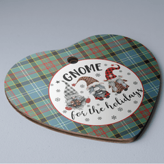 Clan Paisley District Tartan Tartan Crest Gnome Heart Ceramic Ornament RM69 Paisley District Tartan Tartan Christmas
