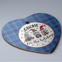 Clan Mercer Modern Tartan Tartan Crest Gnome Heart Ceramic Ornament JM66 Mercer Modern Tartan Tartan Christmas
