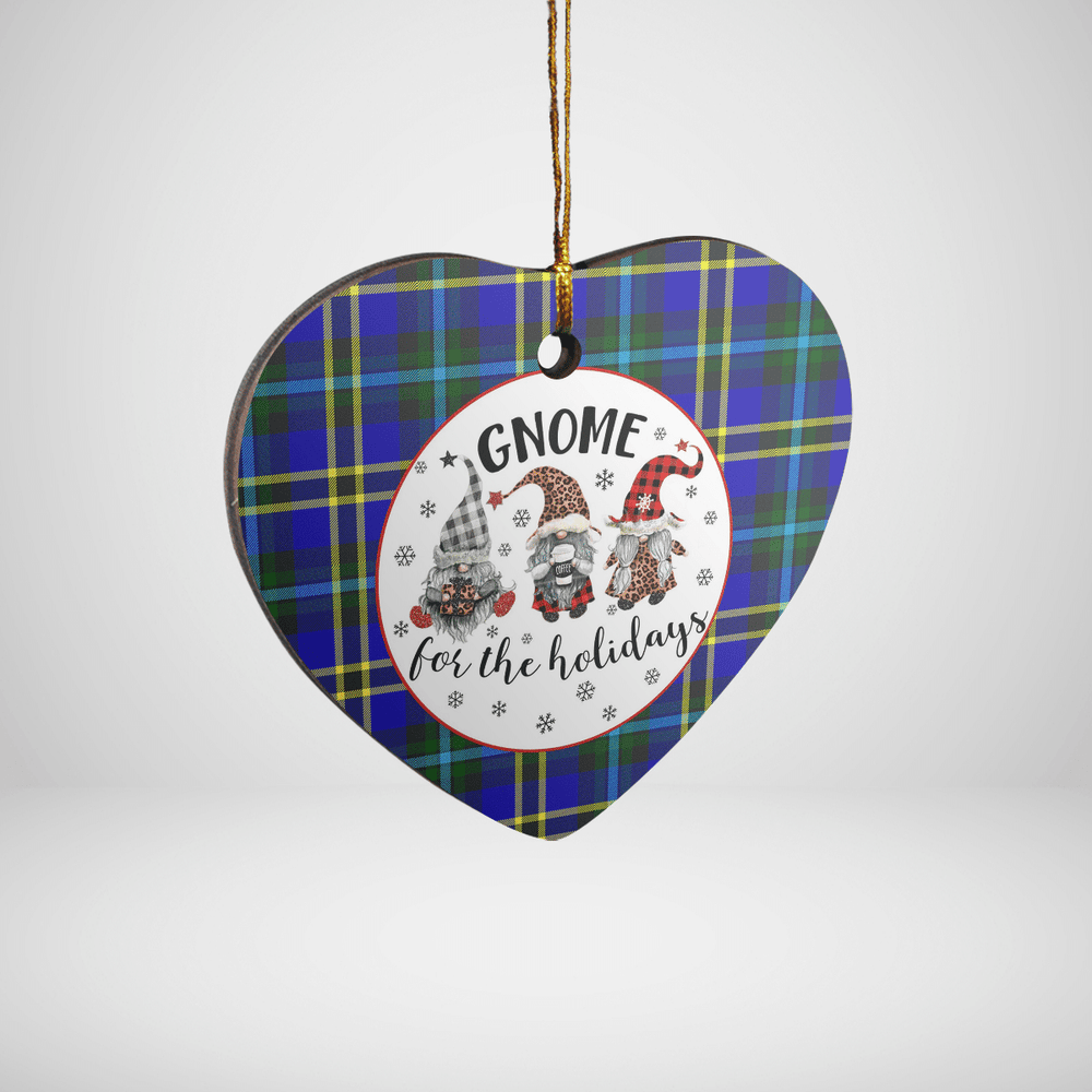 Clan Weir Modern Tartan Tartan Crest Gnome Heart Ceramic Ornament TF58 Weir Modern Tartan Tartan Christmas