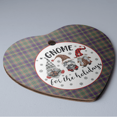 Clan Taylor Weathered Tartan Tartan Crest Gnome Heart Ceramic Ornament OE74 Taylor Weathered Tartan Tartan Christmas
