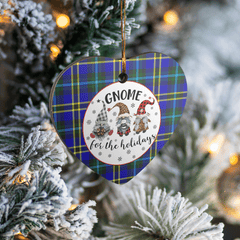 Clan Weir Modern Tartan Tartan Crest Gnome Heart Ceramic Ornament TF58 Weir Modern Tartan Tartan Christmas