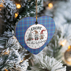 Clan Mercer Modern Tartan Tartan Crest Gnome Heart Ceramic Ornament JM66 Mercer Modern Tartan Tartan Christmas