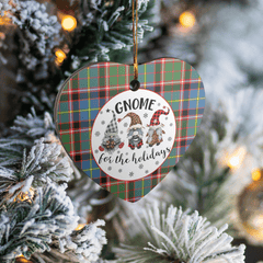 Clan Stirling (of Keir) Tartan Tartan Crest Gnome Heart Ceramic Ornament XX52 Stirling (of Keir) Tartan Tartan Christmas