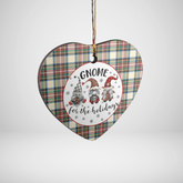 Clan Stewart Dress Ancient Tartan Tartan Crest Gnome Heart Ceramic Ornament SP77 Stewart Dress Ancient Tartan Tartan Christmas