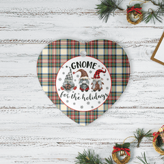 Clan Stewart Dress Ancient Tartan Tartan Crest Gnome Heart Ceramic Ornament SP77 Stewart Dress Ancient Tartan Tartan Christmas