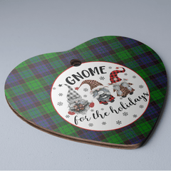 Clan Stewart Old Modern Tartan Tartan Crest Gnome Heart Ceramic Ornament QW36 Stewart Old Modern Tartan Tartan Christmas