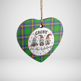 Clan New Mexico Tartan Tartan Crest Gnome Heart Ceramic Ornament OR93 New Mexico Tartan Tartan Christmas
