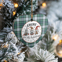 Clan MacKenzie Dress Ancient Tartan Tartan Crest Gnome Heart Ceramic Ornament DJ34 MacKenzie Dress Ancient Tartan Tartan Christmas