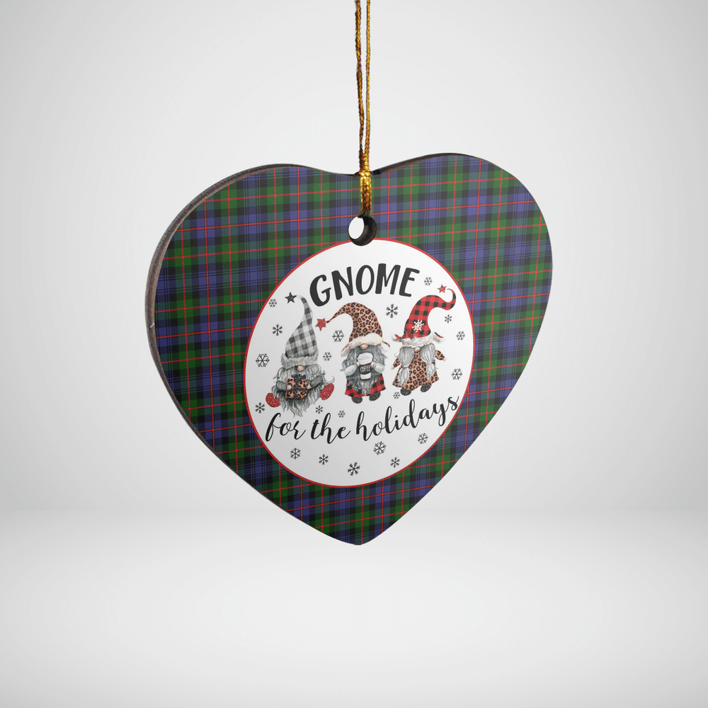 Clan Murray of Atholl Modern Tartan Tartan Crest Gnome Heart Ceramic Ornament XU88 Murray of Atholl Modern Tartan Tartan Christmas