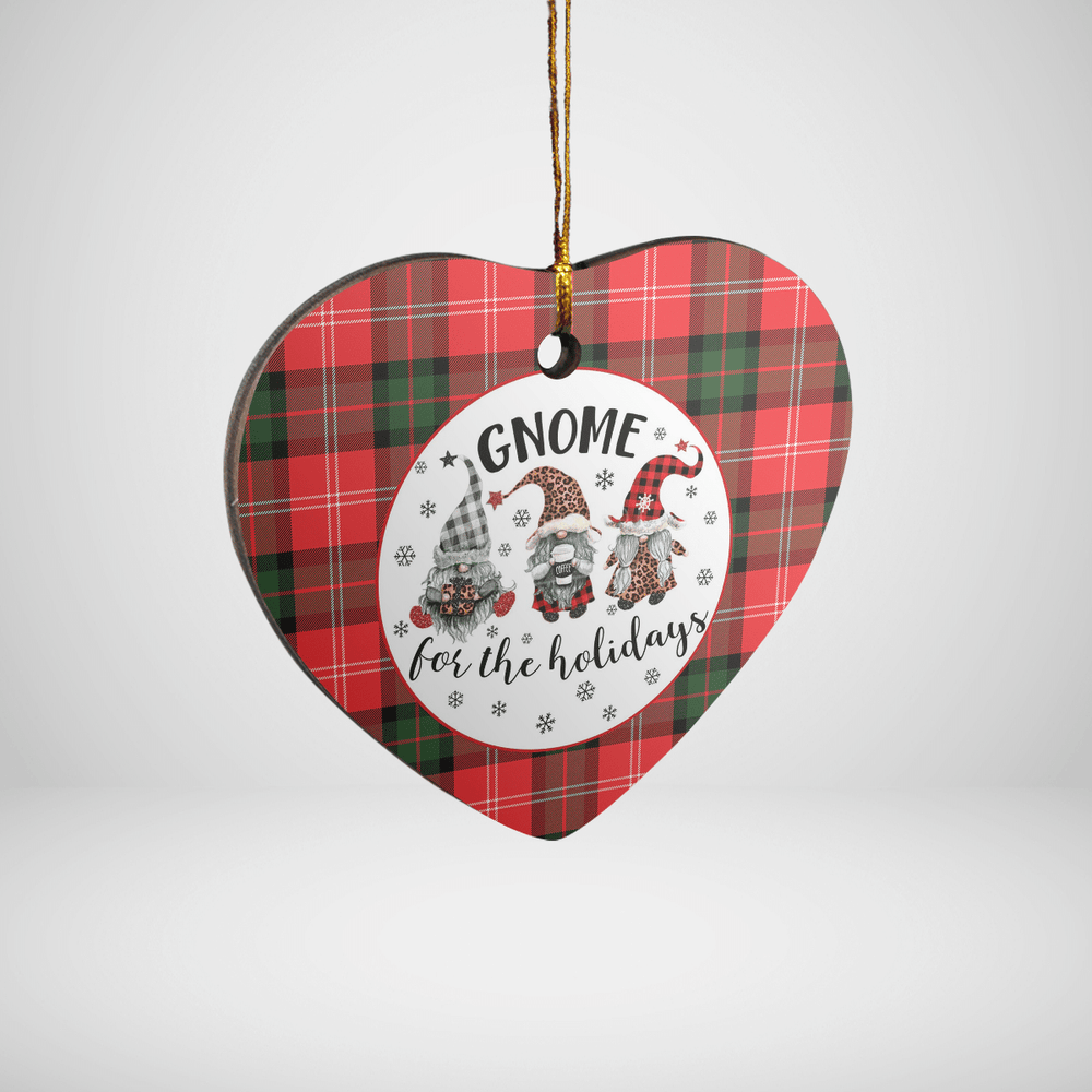 Clan Nesbitt Modern Tartan Tartan Crest Gnome Heart Ceramic Ornament TU38 Nesbitt Modern Tartan Tartan Christmas