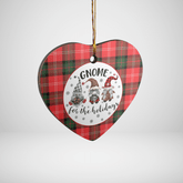 Clan Nesbitt Modern Tartan Tartan Crest Gnome Heart Ceramic Ornament TU38 Nesbitt Modern Tartan Tartan Christmas