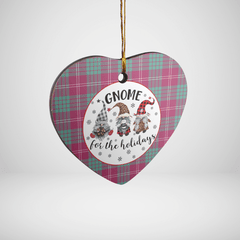 Clan Crawford Ancient Tartan Tartan Crest Gnome Heart Ceramic Ornament DT20 Crawford Ancient Tartan Tartan Christmas