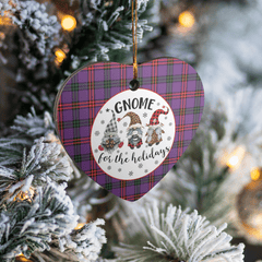 Clan Montgomery Modern Tartan Tartan Crest Gnome Heart Ceramic Ornament BI12 Montgomery Modern Tartan Tartan Christmas