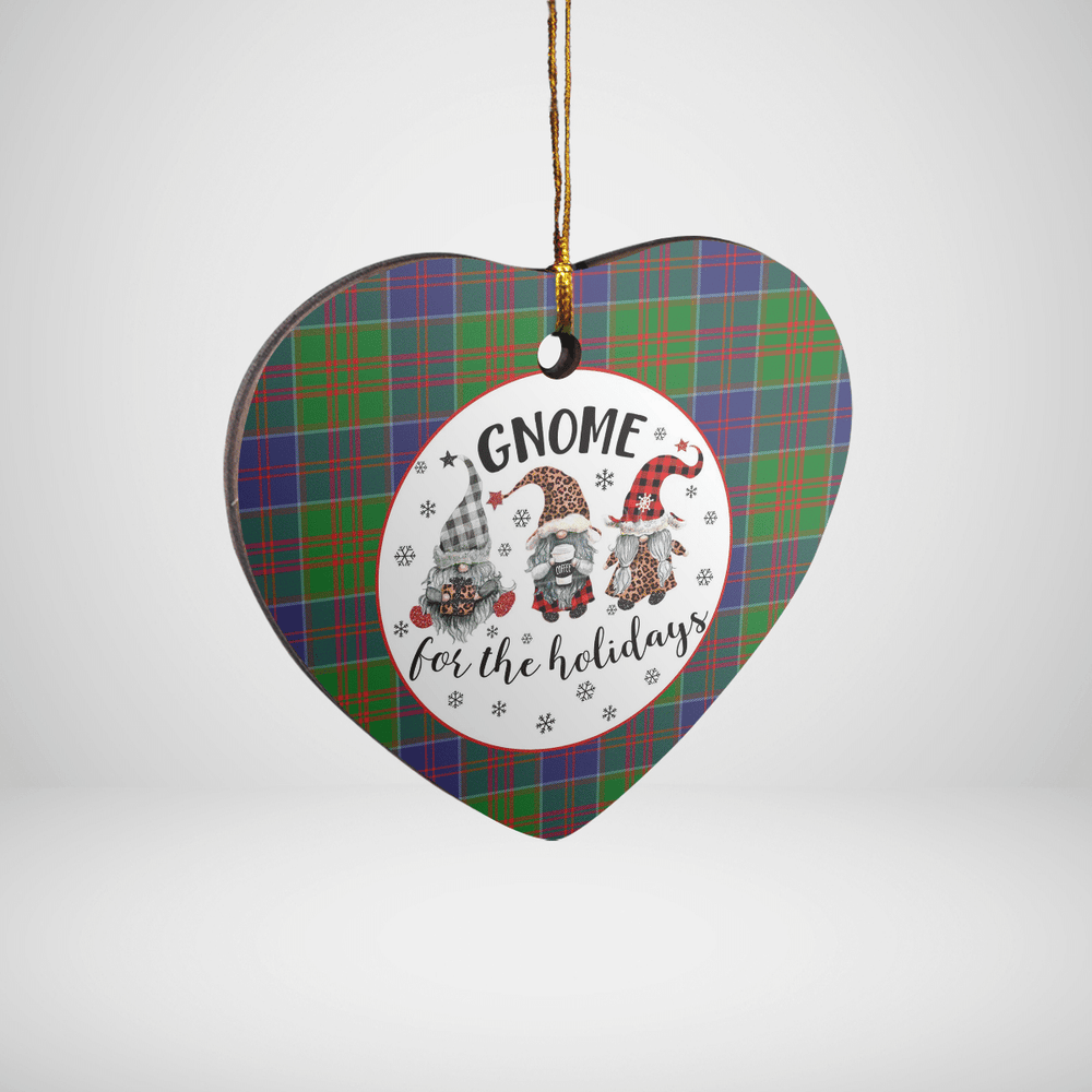 Clan Stewart of Appin Hunting Modern Tartan Tartan Crest Gnome Heart Ceramic Ornament LO99 Stewart of Appin Hunting Modern Tartan Tartan Christmas