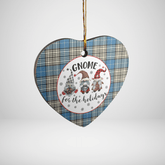 Clan Napier Ancient Tartan Tartan Crest Gnome Heart Ceramic Ornament PX20 Napier Ancient Tartan Tartan Christmas