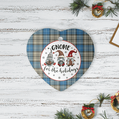 Clan Napier Ancient Tartan Tartan Crest Gnome Heart Ceramic Ornament PX20 Napier Ancient Tartan Tartan Christmas