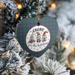 Clan Sinclair Hunting Modern Tartan Tartan Crest Gnome Heart Ceramic Ornament OZ99 Sinclair Hunting Modern Tartan Tartan Christmas