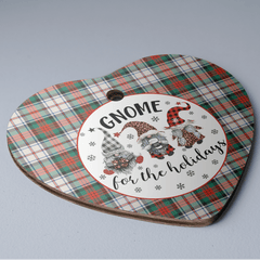 Clan MacDuff Dress Ancient Tartan Tartan Crest Gnome Heart Ceramic Ornament YD50 MacDuff Dress Ancient Tartan Tartan Christmas