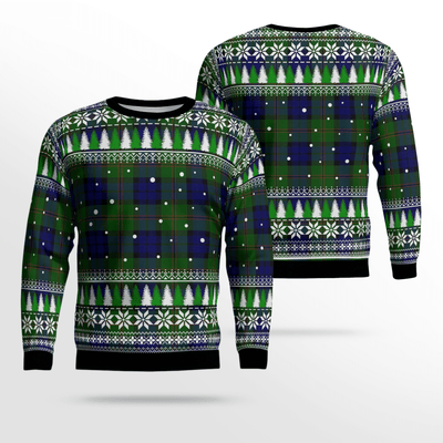 Clan Dundas Modern Tartan Christmas Ugly Sweater WL87