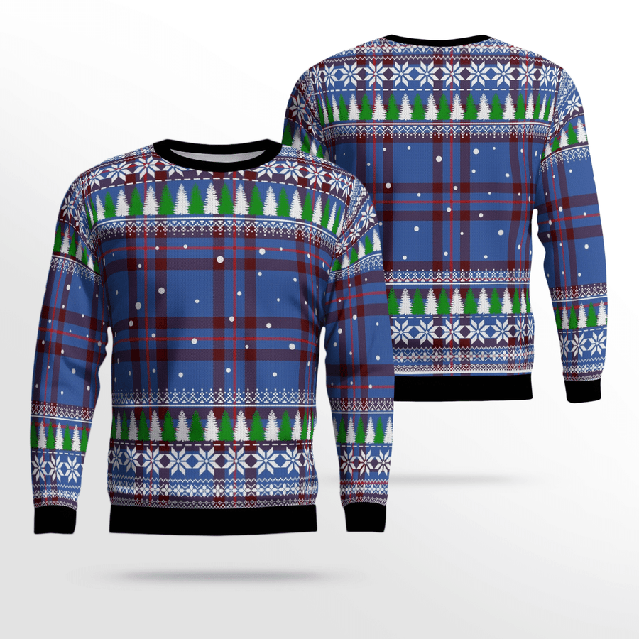 Clan Elliot Modern Tartan Christmas Ugly Sweater IF33 Elliot Modern Tartan Tartan Ugly Sweater