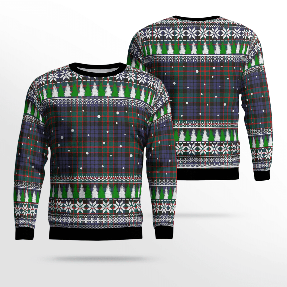 Clan Fletcher of Dunans Tartan Christmas Ugly Sweater JR34 Fletcher of Dunans Tartan Tartan Ugly Sweater