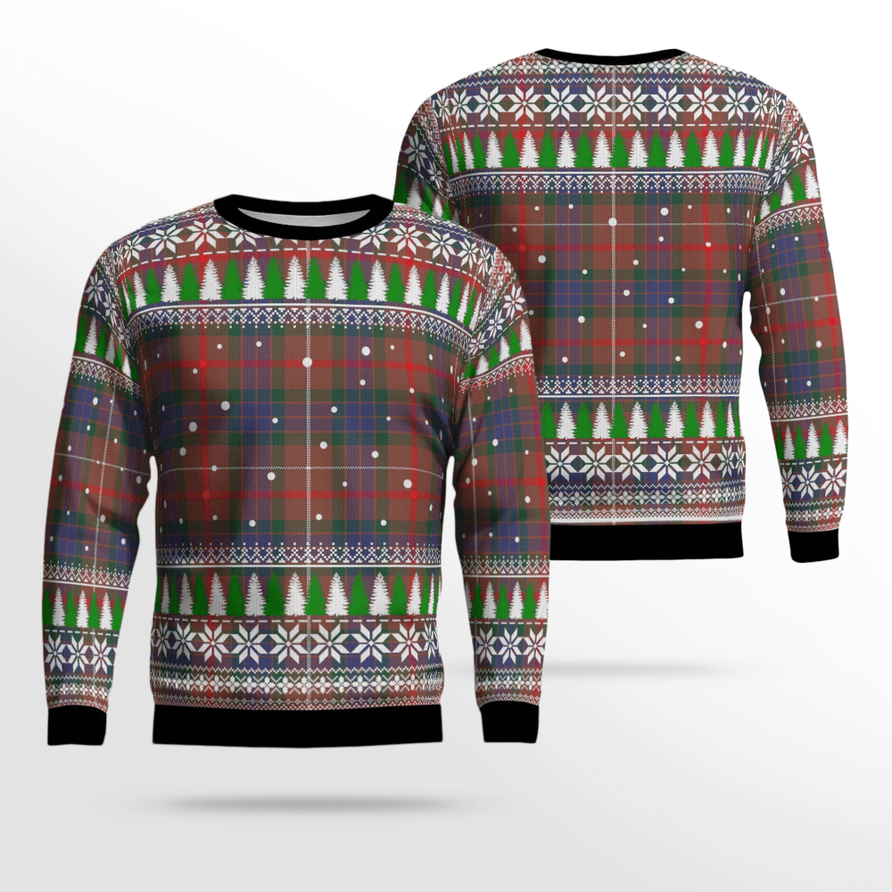 Clan Fraser Hunting Modern Tartan Christmas Ugly Sweater PX86 Fraser Hunting Modern Tartan Tartan Ugly Sweater