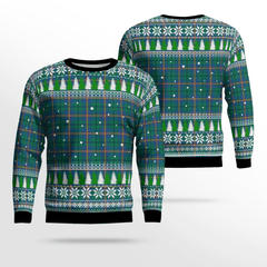 Clan Carmichael Ancient Tartan Christmas Ugly Sweater UE63 Carmichael Ancient Tartan Tartan Ugly Sweater