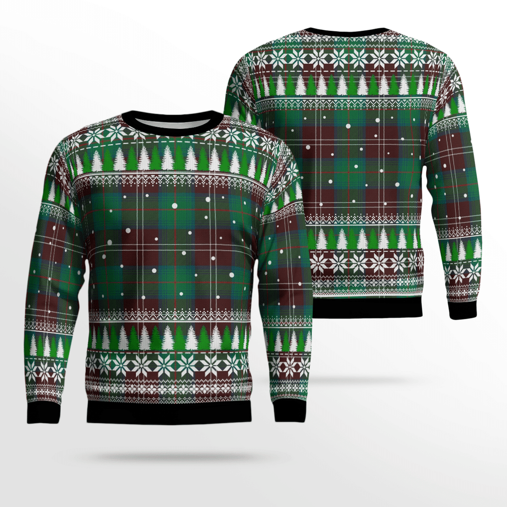 Clan Chisholm Hunting Ancient Tartan Christmas Ugly Sweater PU76 Chisholm Hunting Ancient Tartan Tartan Ugly Sweater