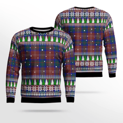 Clan Chisholm Hunting Modern Tartan Christmas Ugly Sweater BJ61 Chisholm Hunting Modern Tartan Tartan Ugly Sweater