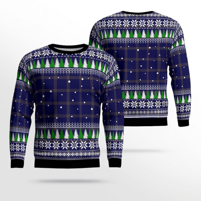 Clan Crichton Tartan Christmas Ugly Sweater UM35