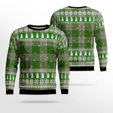 Clan Cunningham Dress Green Dancers Tartan Christmas Ugly Sweater SP64 Cunningham Dress Green Dancers Tartan Tartan Ugly Sweater