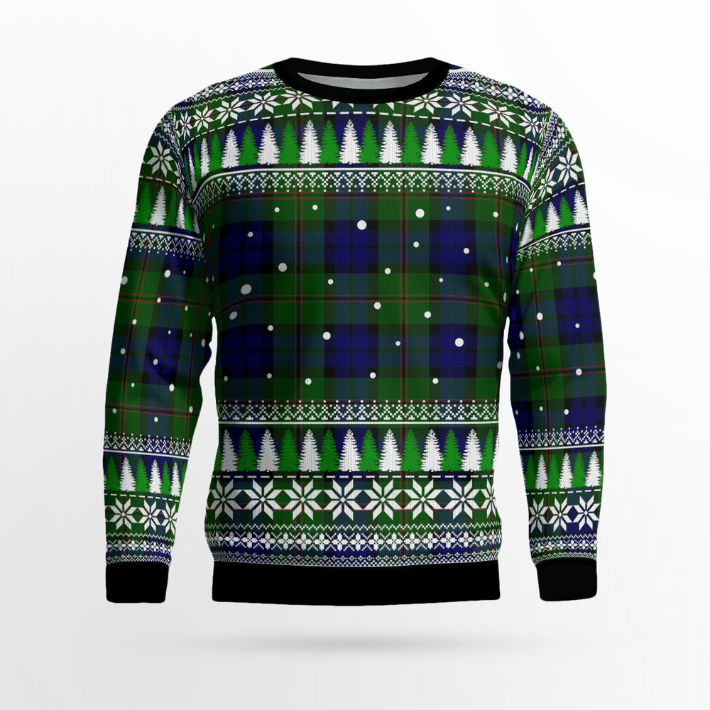 Clan Dundas Modern Tartan Christmas Ugly Sweater WL87 Dundas Modern Tartan Tartan Ugly Sweater