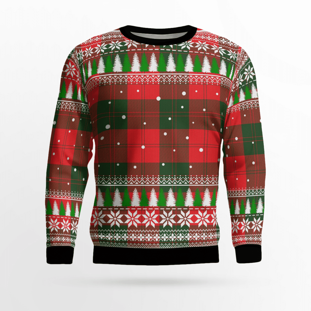 Clan Erskine Modern Tartan Christmas Ugly Sweater QZ36 Erskine Modern Tartan Tartan Ugly Sweater