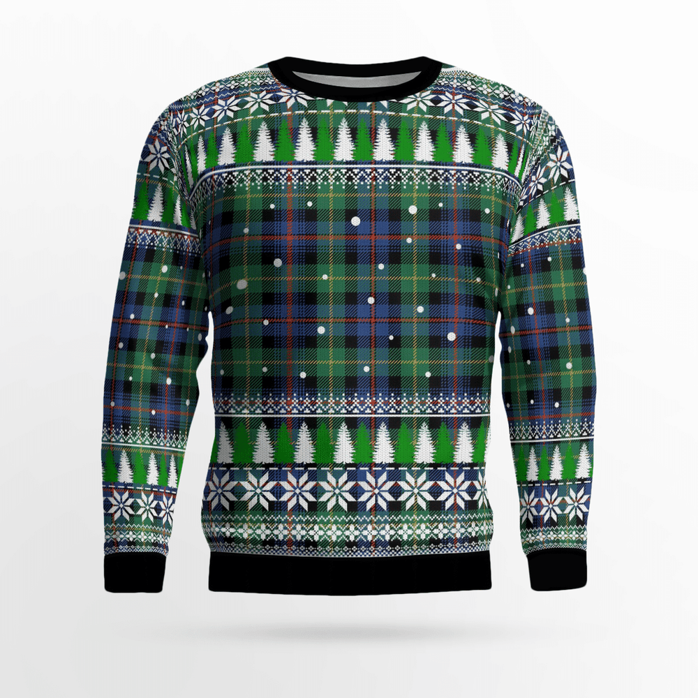 Clan Farquharson Ancient Tartan Christmas Ugly Sweater ZO45 Farquharson Ancient Tartan Tartan Ugly Sweater