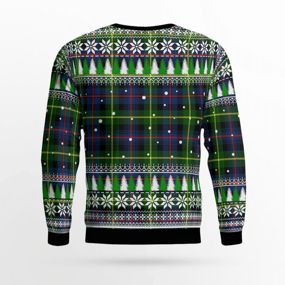 Clan Farquharson Modern Tartan Christmas Ugly Sweater RR67 Farquharson Modern Tartan Tartan Ugly Sweater