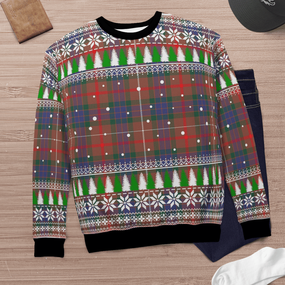 Clan Fraser Hunting Modern Tartan Christmas Ugly Sweater PX86 Fraser Hunting Modern Tartan Tartan Ugly Sweater