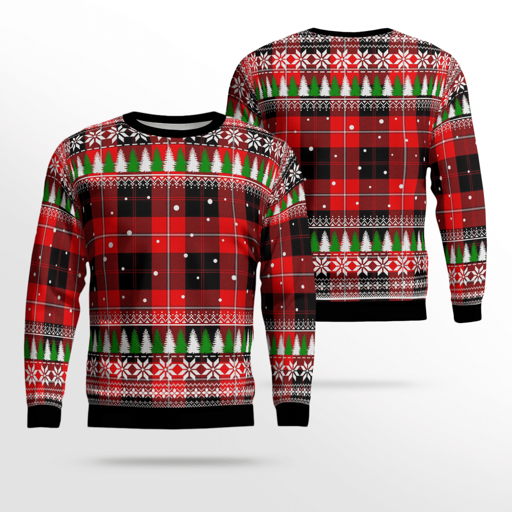 Clan Cunningham Modern Tartan Christmas Ugly Sweater FW81 Cunningham Modern Tartan Tartan Ugly Sweater