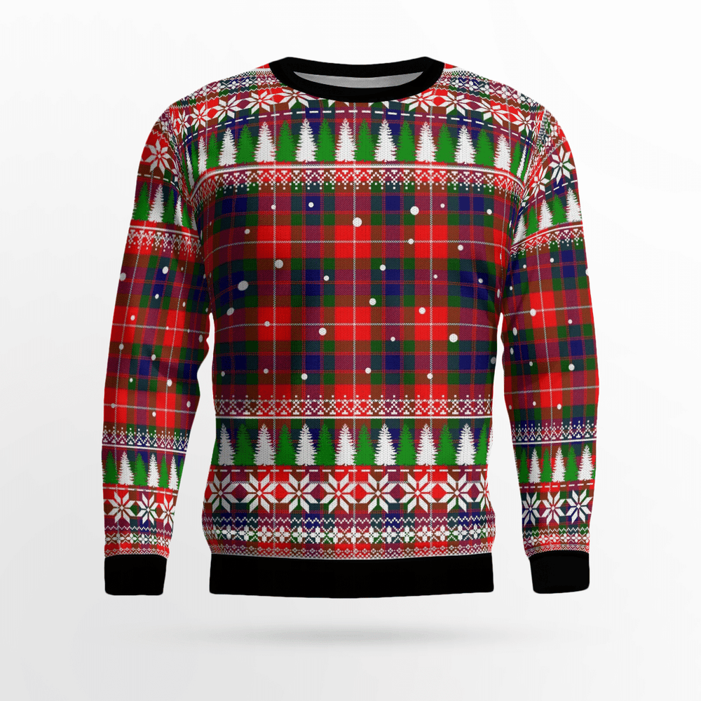 Clan Fraser Lovat Modern Tartan Christmas Ugly Sweater LW40 Fraser Lovat Modern Tartan Tartan Ugly Sweater