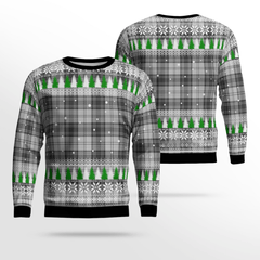 Clan Douglas Grey Modern Tartan Christmas Ugly Sweater HR72 Douglas Grey Modern Tartan Tartan Ugly Sweater
