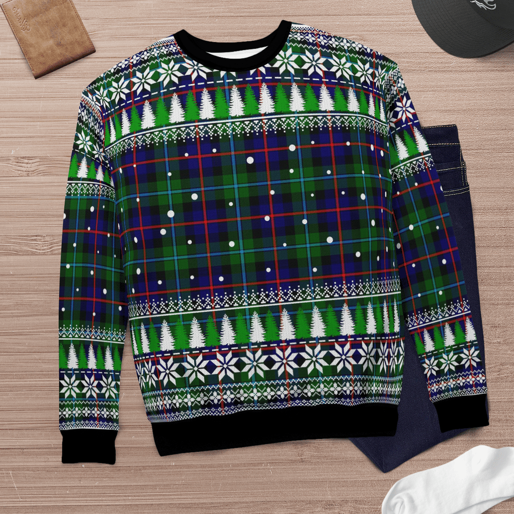 Clan Campbell of Cawdor Modern Tartan Christmas Ugly Sweater XT94 Campbell of Cawdor Modern Tartan Tartan Ugly Sweater
