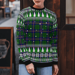 Clan Carmichael Modern Tartan Christmas Ugly Sweater TR82 Carmichael Modern Tartan Tartan Ugly Sweater