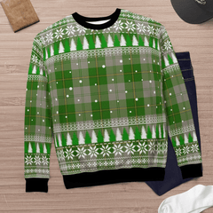 Clan Cunningham Dress Green Dancers Tartan Christmas Ugly Sweater SP64 Cunningham Dress Green Dancers Tartan Tartan Ugly Sweater